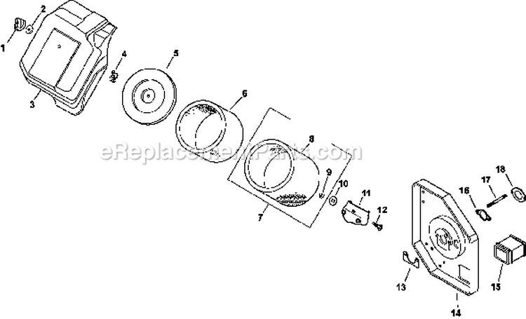 Page A Diagram and Parts List for CH11-1629  Kohler Engine