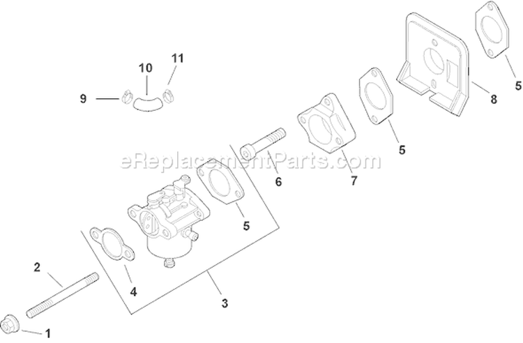 Page H Diagram and Parts List for CH11GS-16145  Kohler Engine