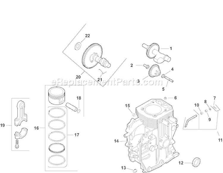 Page C Diagram and Parts List for CH11GT-16118  Kohler Engine