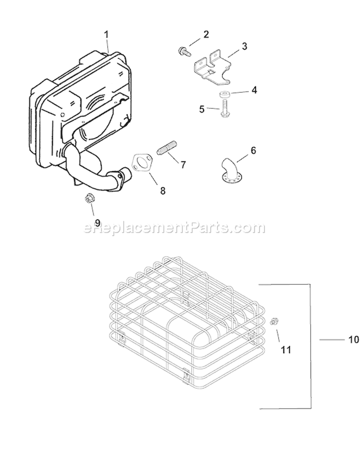 Page G Diagram and Parts List for CH11S-16128  Kohler Engine