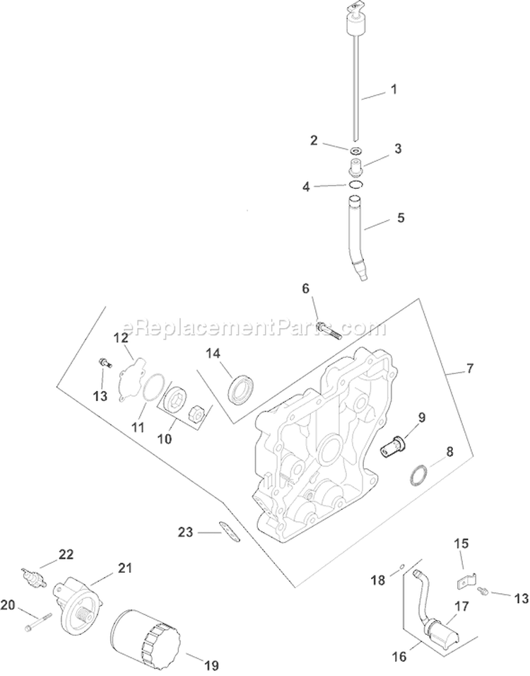 Page K Diagram and Parts List for CH11S-16134  Kohler Engine