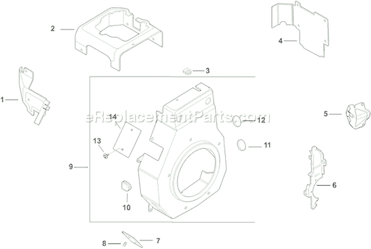 Page B Diagram and Parts List for CH11T-16131  Kohler Engine