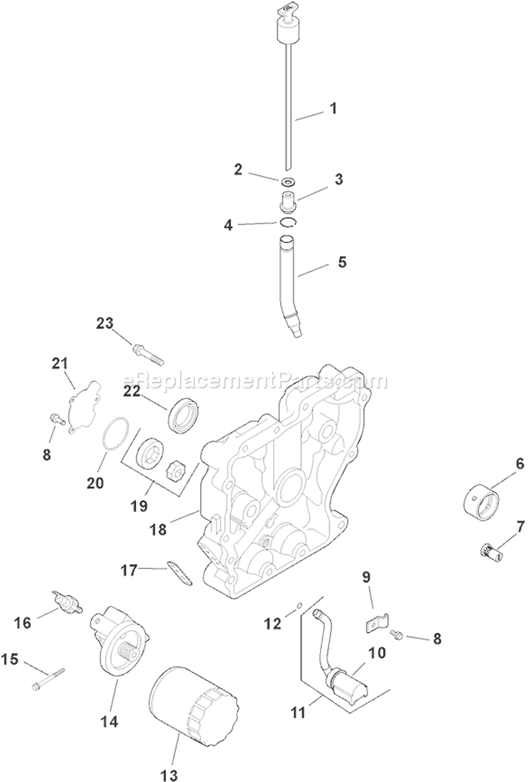 Page K Diagram and Parts List for CH11T-16138  Kohler Engine