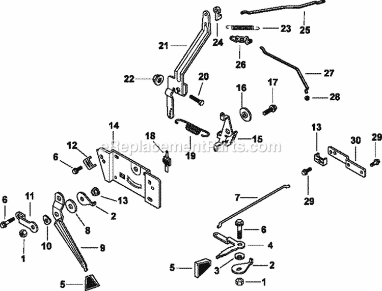 Page F Diagram and Parts List for CH125-1901  Kohler Engine