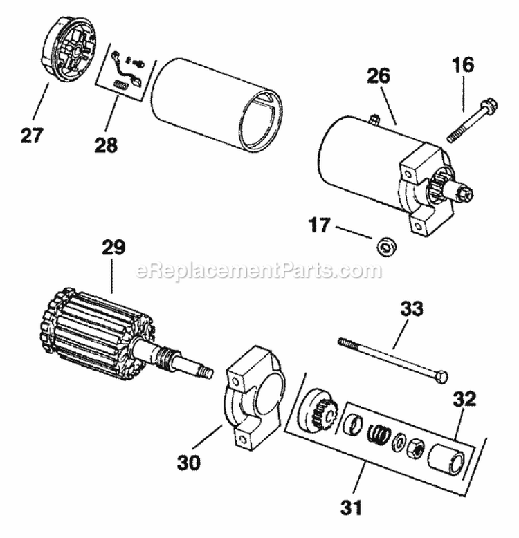 Page R Diagram and Parts List for CH125-1902  Kohler Engine