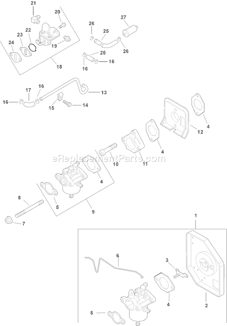 Page H Diagram and Parts List for CH125S-1935  Kohler Engine