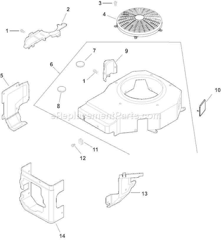 Page B Diagram and Parts List for CH125S-1936  Kohler Engine