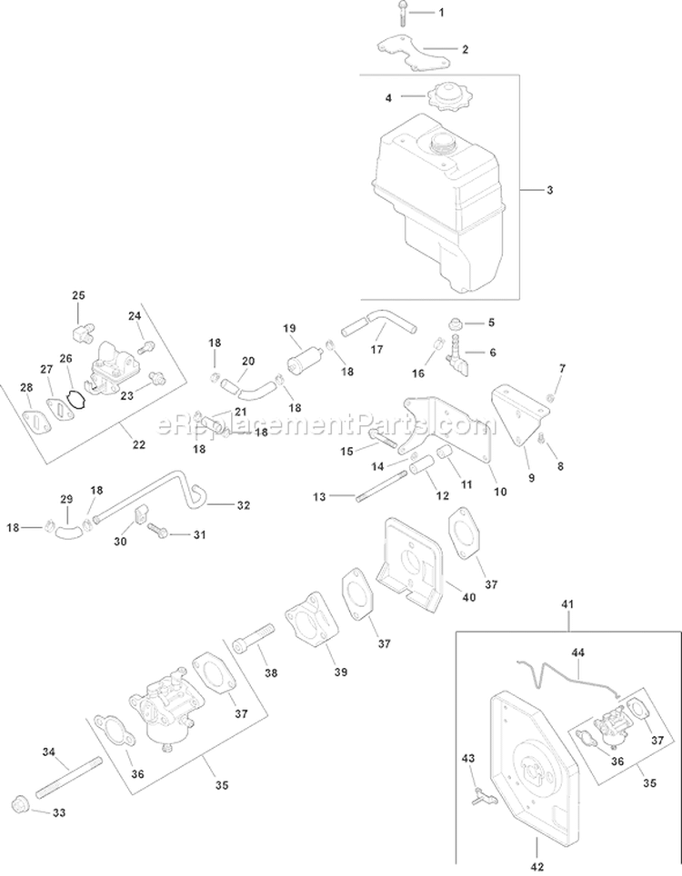 Page H Diagram and Parts List for CH125S-1939  Kohler Engine