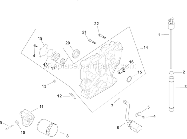 Page K Diagram and Parts List for CH125T-1927  Kohler Engine