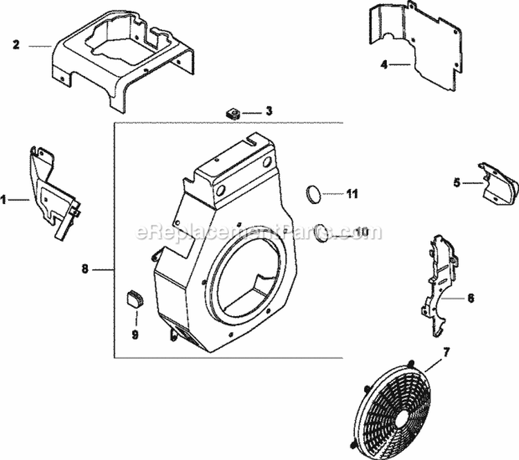 Page B Diagram and Parts List for CH13-22528  Kohler Engine