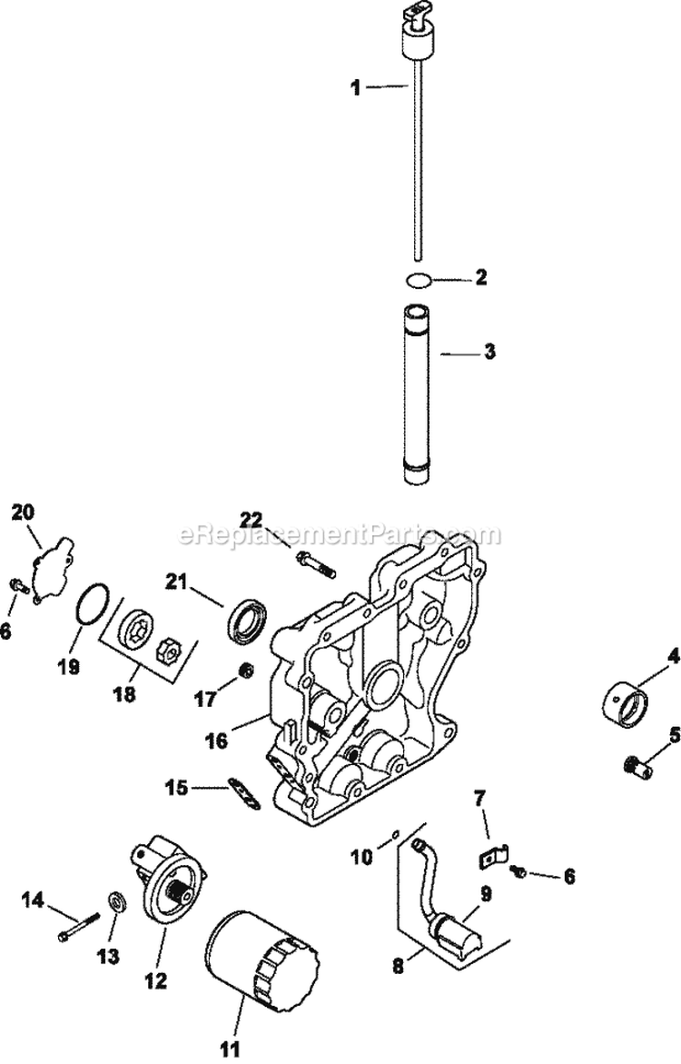 Page M Diagram and Parts List for CH11-1624  Kohler Engine