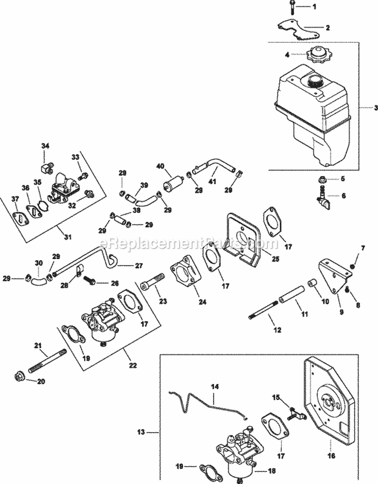 Page I Diagram and Parts List for CH13-22532  Kohler Engine