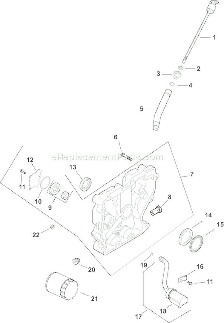 Page K Diagram and Parts List for CH13PT-22520  Kohler Engine