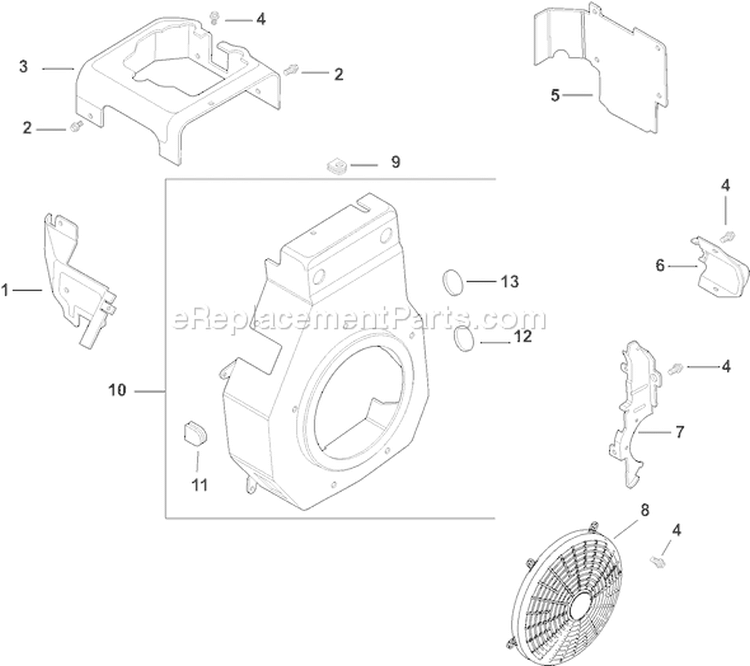 Page B Diagram and Parts List for CH11S-16122  Kohler Engine