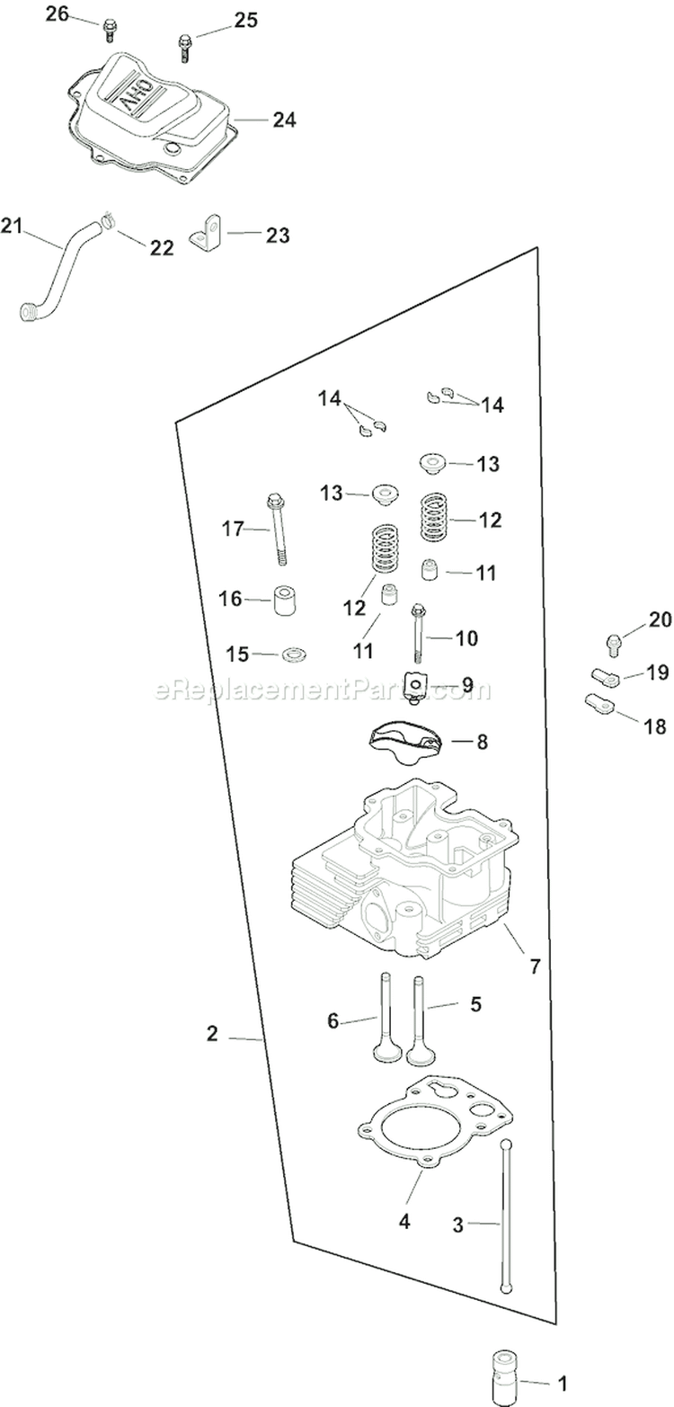 Page I Diagram and Parts List for CH13T-22525  Kohler Engine