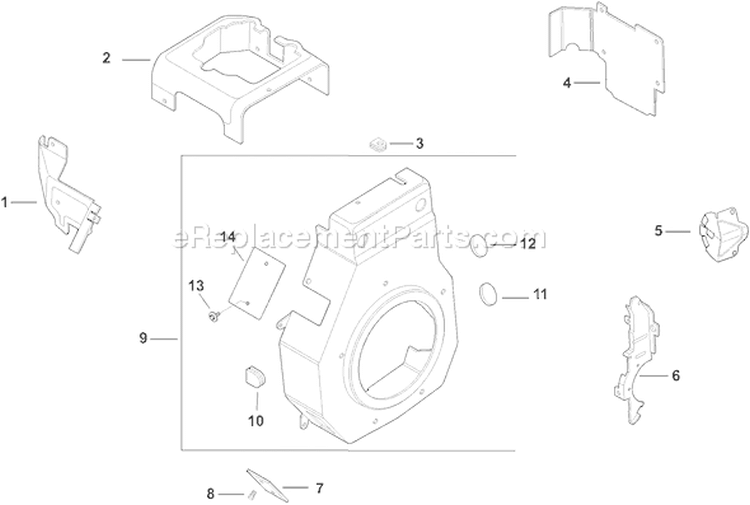 Page B Diagram and Parts List for CH125T-1927  Kohler Engine