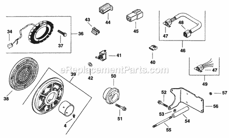 Page L Diagram and Parts List for CH125-1920  Kohler Engine