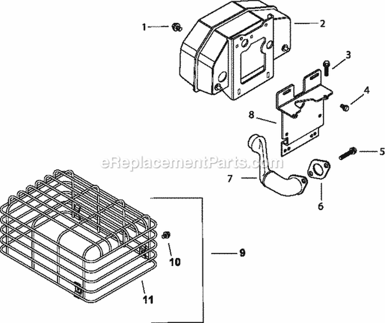 Page G Diagram and Parts List for CH14-1827  Kohler Engine