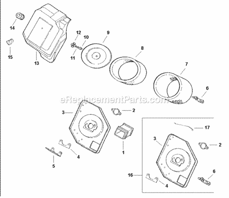 Page A Diagram and Parts List for CH125-1920  Kohler Engine