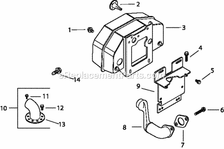 Page G Diagram and Parts List for CH14-1830  Kohler Engine