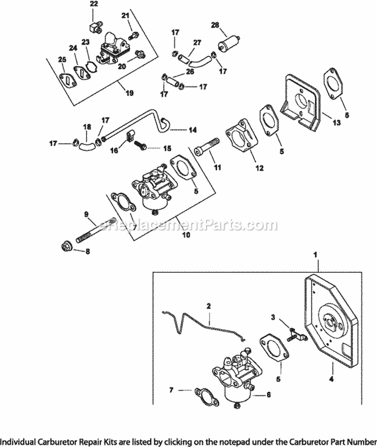 Page I Diagram and Parts List for CH14-1831  Kohler Engine