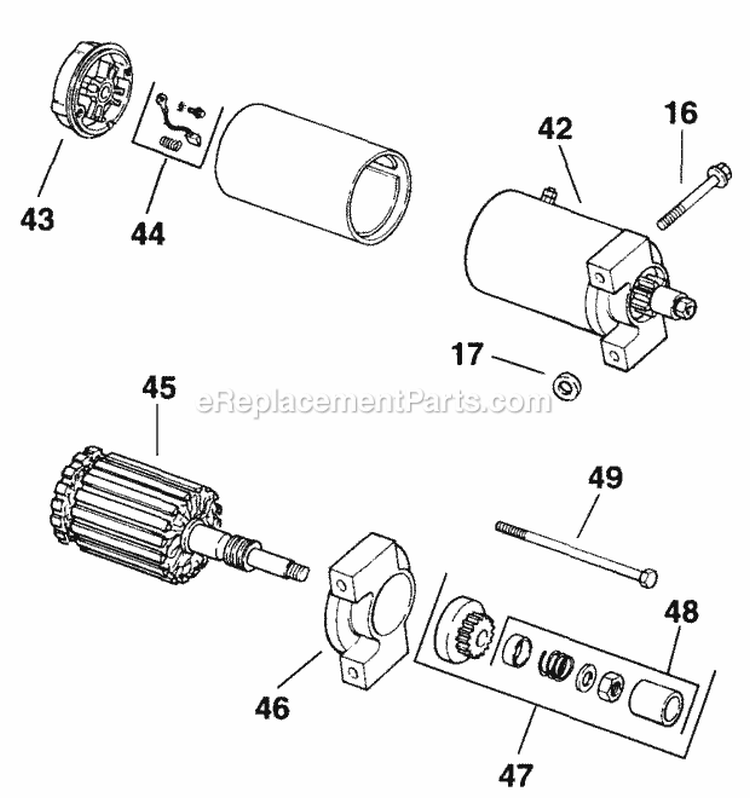 Page Q Diagram and Parts List for CH125-1902  Kohler Engine