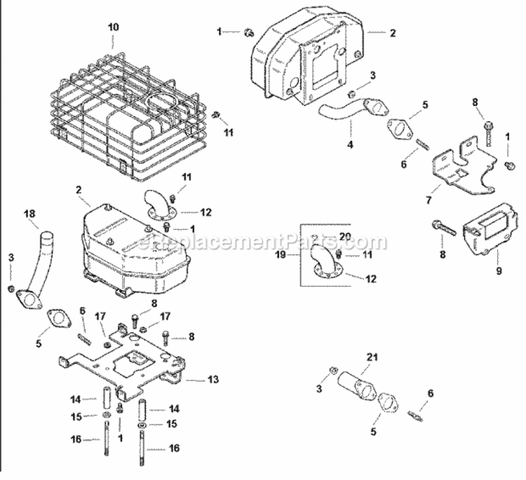Page G Diagram and Parts List for CH11-1630  Kohler Engine