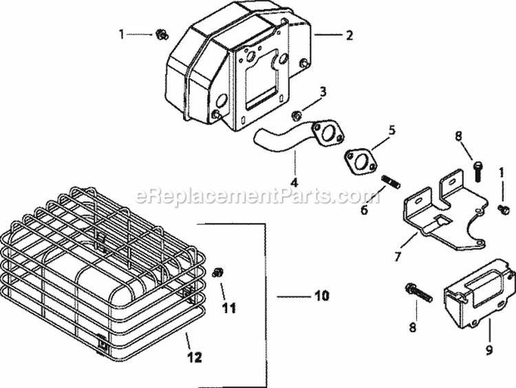 Page G Diagram and Parts List for CH14-1839  Kohler Engine