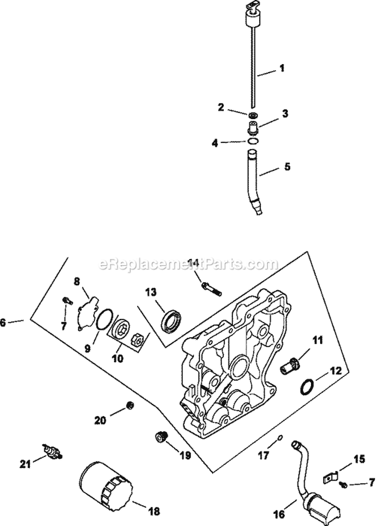 Page L Diagram and Parts List for CH14-1841  Kohler Engine