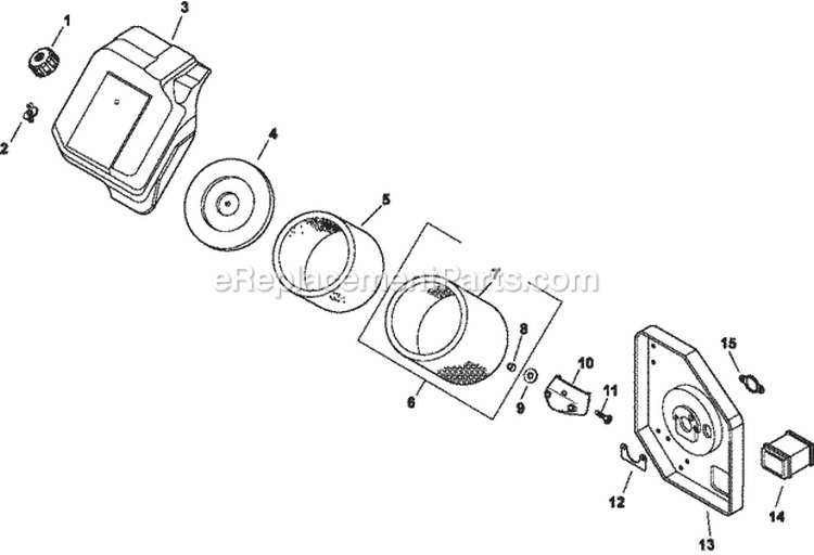 Page B Diagram and Parts List for CH14-1841  Kohler Engine
