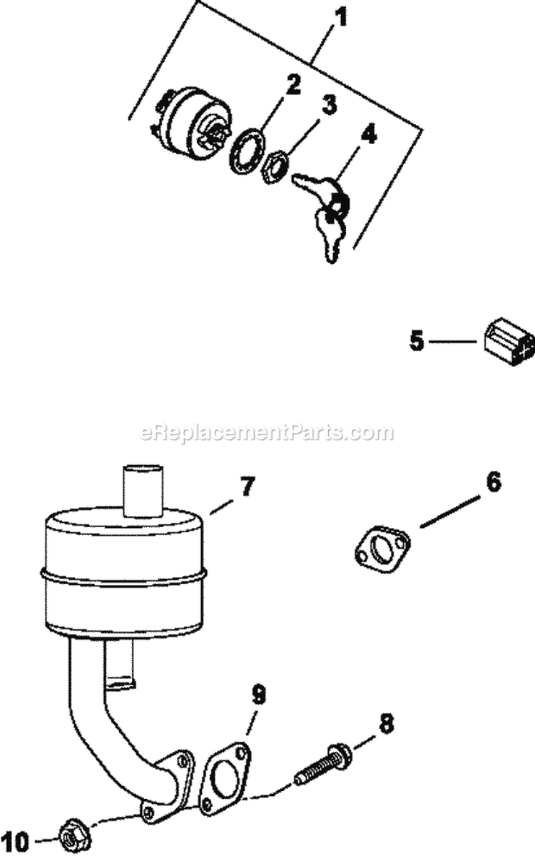 Page L Diagram and Parts List for CH14-1842  Kohler Engine