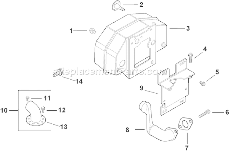 Page G Diagram and Parts List for CH14S-1830  Kohler Engine
