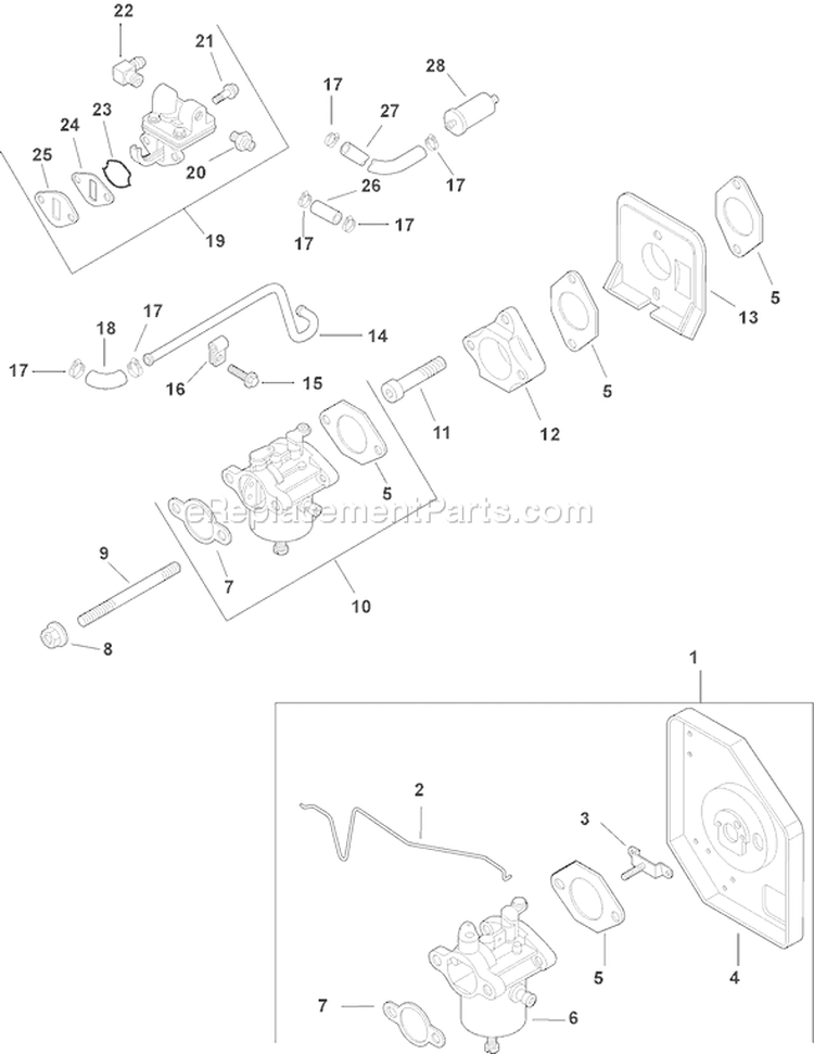Page H Diagram and Parts List for CH14S-1831  Kohler Engine