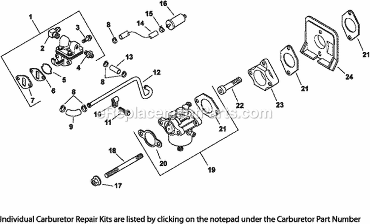 Page I Diagram and Parts List for CH15-44510  Kohler Engine