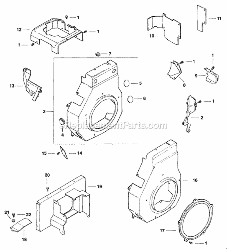 Page B Diagram and Parts List for CH125-1920  Kohler Engine
