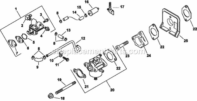 Page I Diagram and Parts List for CH15-44522  Kohler Engine