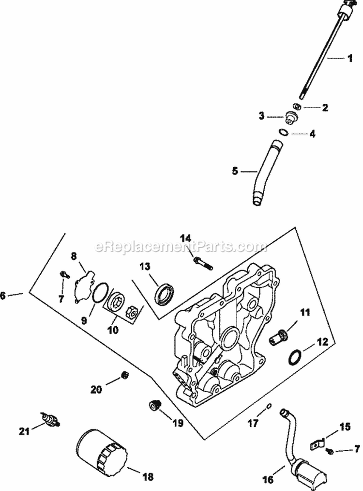 Page K Diagram and Parts List for CH15-44529  Kohler Engine