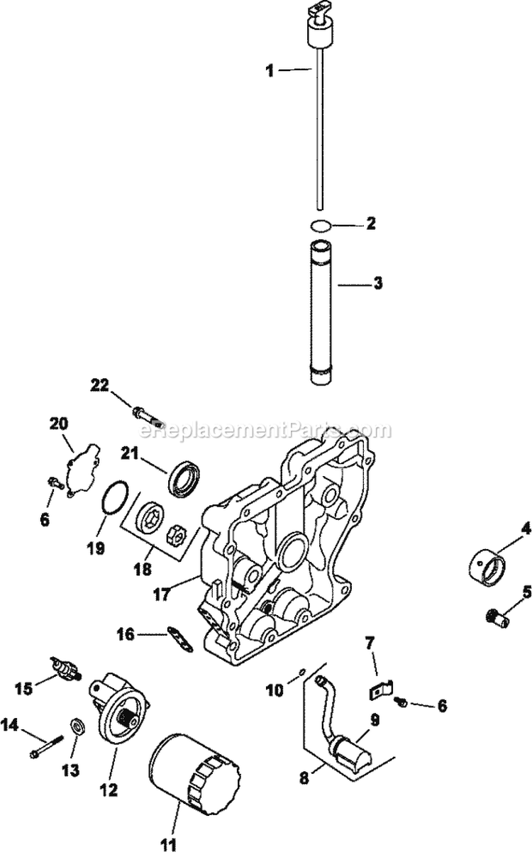 Page L Diagram and Parts List for CH14-1832  Kohler Engine