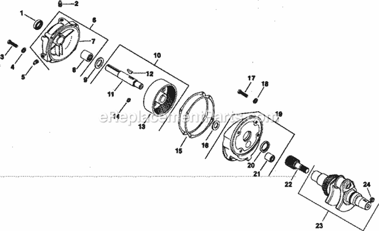 Page D Diagram and Parts List for CH13-22509  Kohler Engine