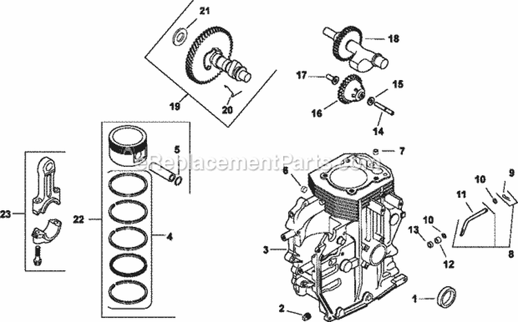 Page D Diagram and Parts List for CH15-44548  Kohler Engine
