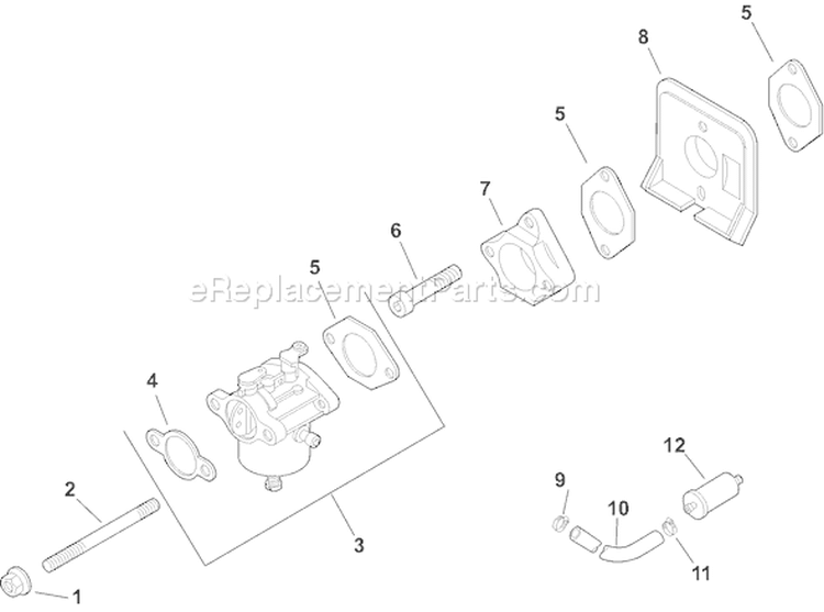 Page H Diagram and Parts List for CH15GST-44550  Kohler Engine