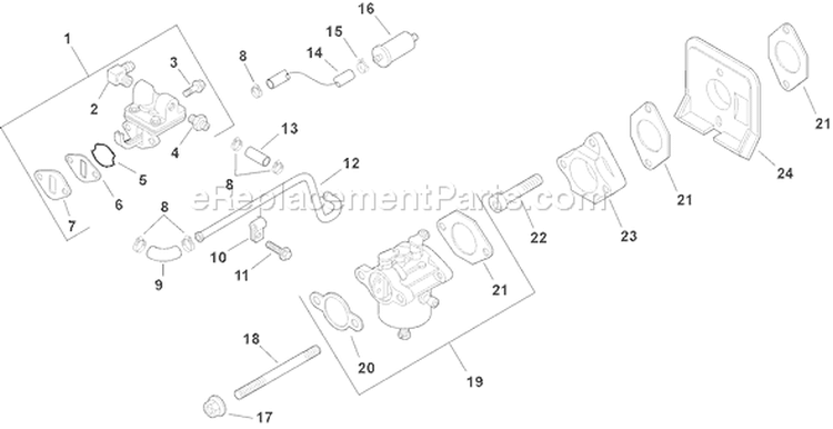 Page H Diagram and Parts List for CH13S-22541  Kohler Engine
