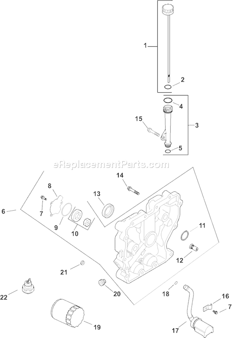 Page K Diagram and Parts List for CH15S-44511  Kohler Engine