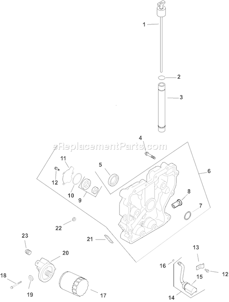 Page K Diagram and Parts List for CH15-44521  Kohler Engine