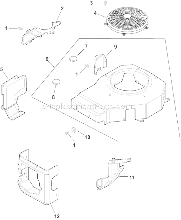 Page B Diagram and Parts List for CH125S-1939  Kohler Engine