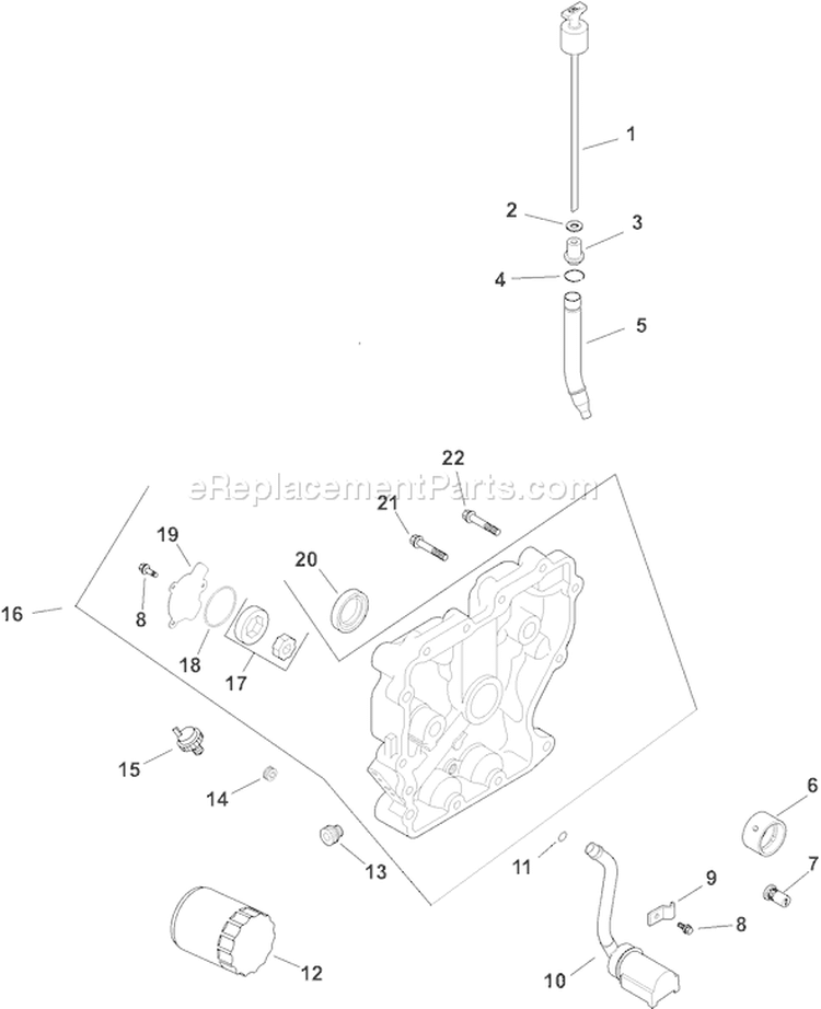 Page K Diagram and Parts List for CH15ST-44549  Kohler Engine