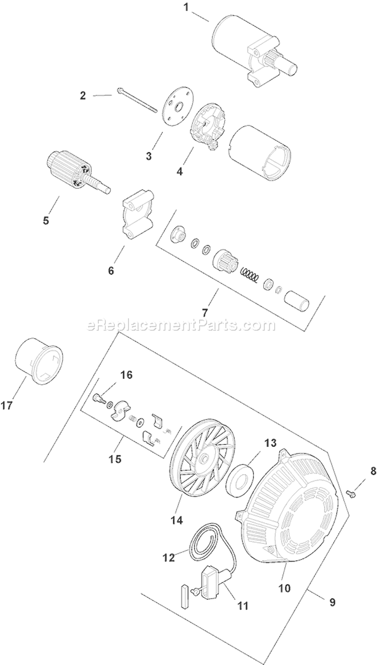 Page L Diagram and Parts List for CH11ST-16103  Kohler Engine