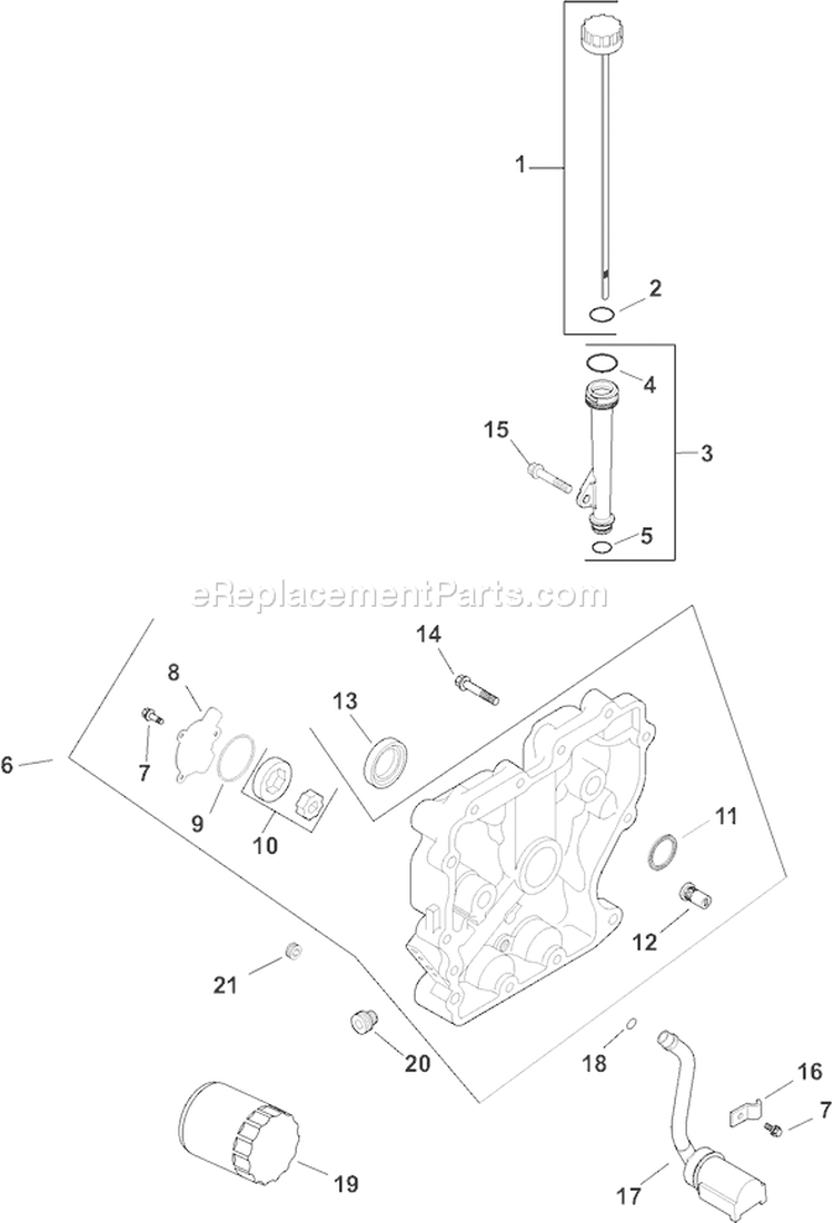 Page K Diagram and Parts List for CH11-16129  Kohler Engine