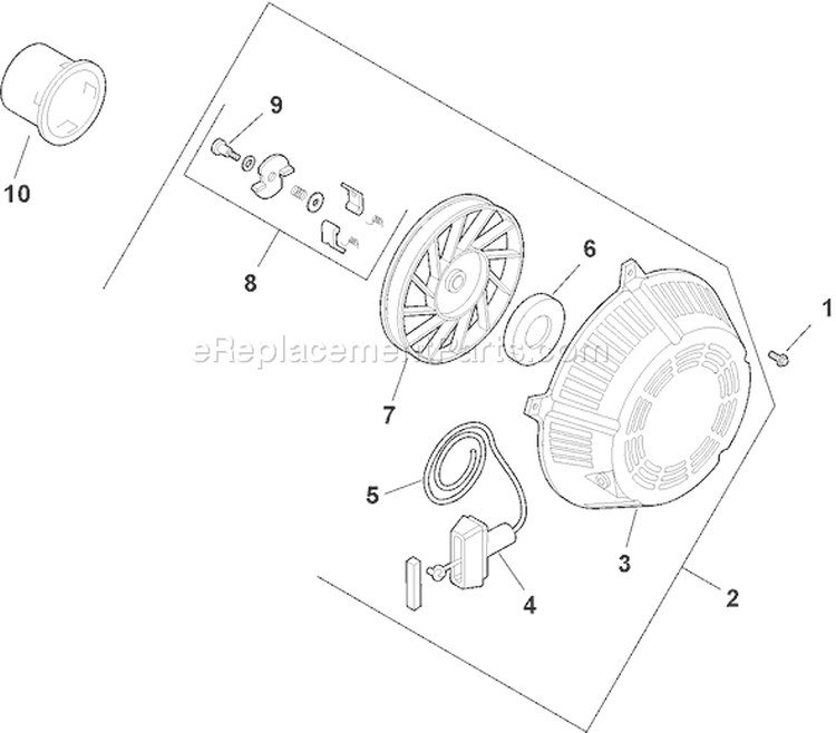 Page L Diagram and Parts List for CH11GT-16118  Kohler Engine
