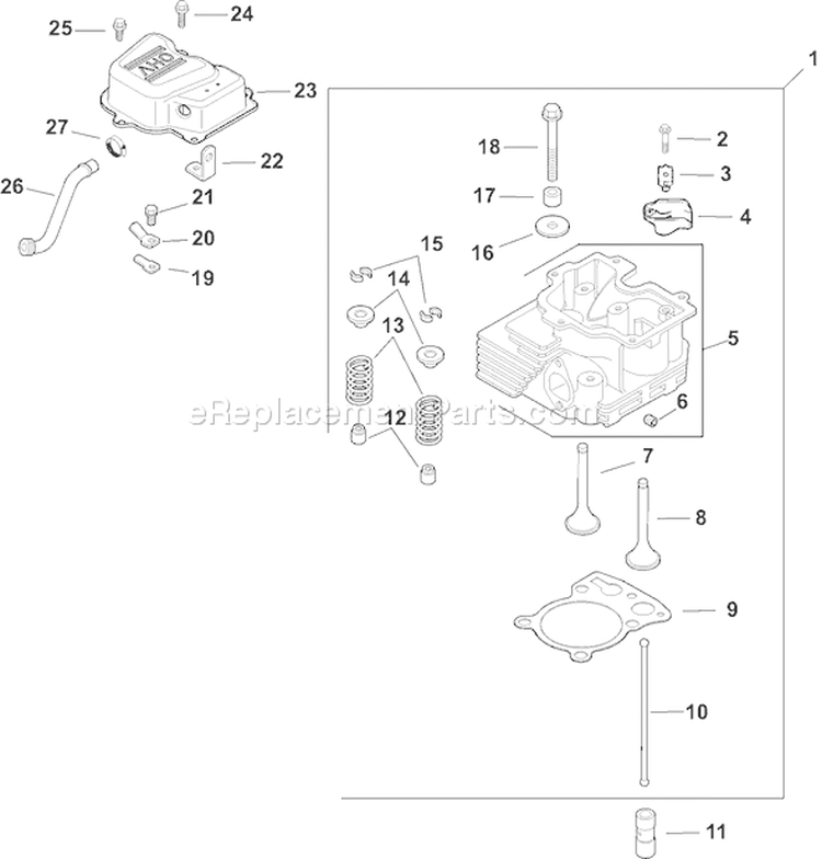 Page I Diagram and Parts List for CH15ST-44543  Kohler Engine